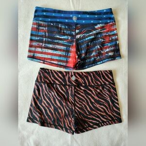 iab no ride up shorts booties (2) American flag and tiger print size 10 / L